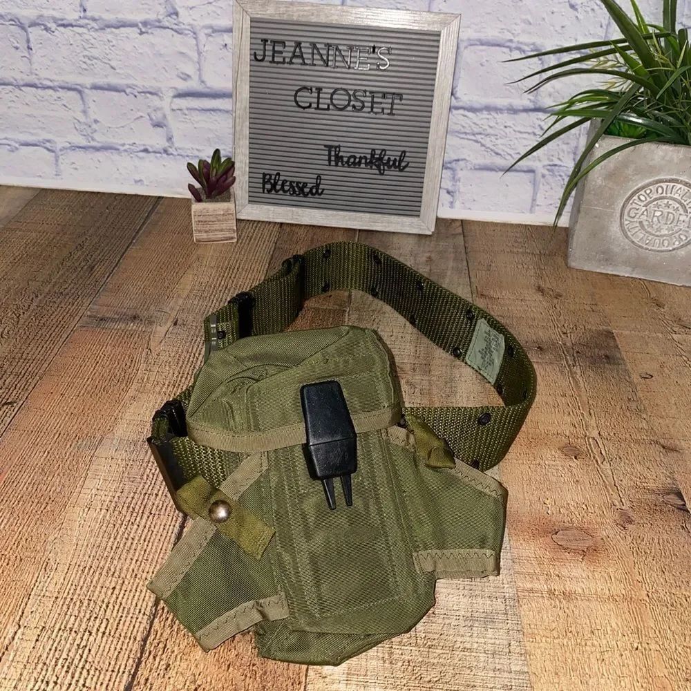 Vintage green tactical belt